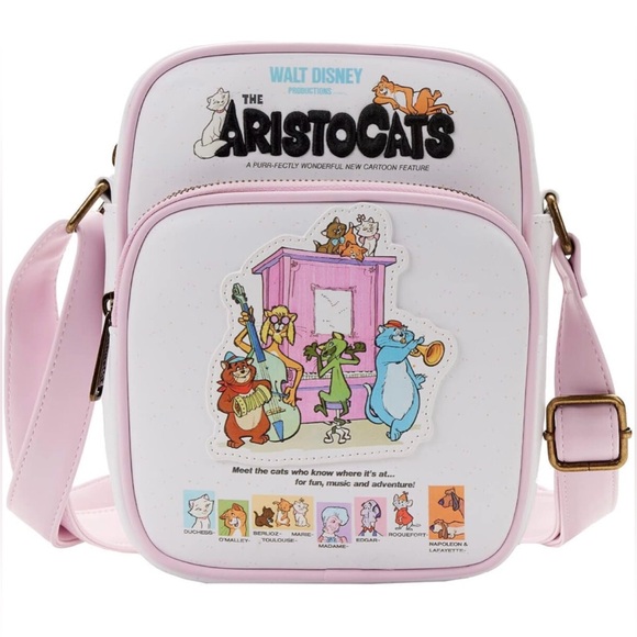 Loungefly Handbags - NWT Loungefly Disney’s Aristocats deluxe crossbody bag